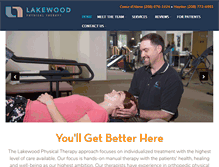 Tablet Screenshot of lakewoodphysicaltherapy.org